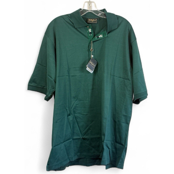 Bobby Jones Performance Collection Men’s Large Golf/Polo Shirt Dark Green NWT - Picture 1 of 4